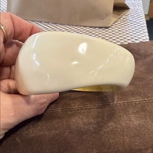 Cream Resin Cuff Bracelet - Unbranded Fashion Bracelet